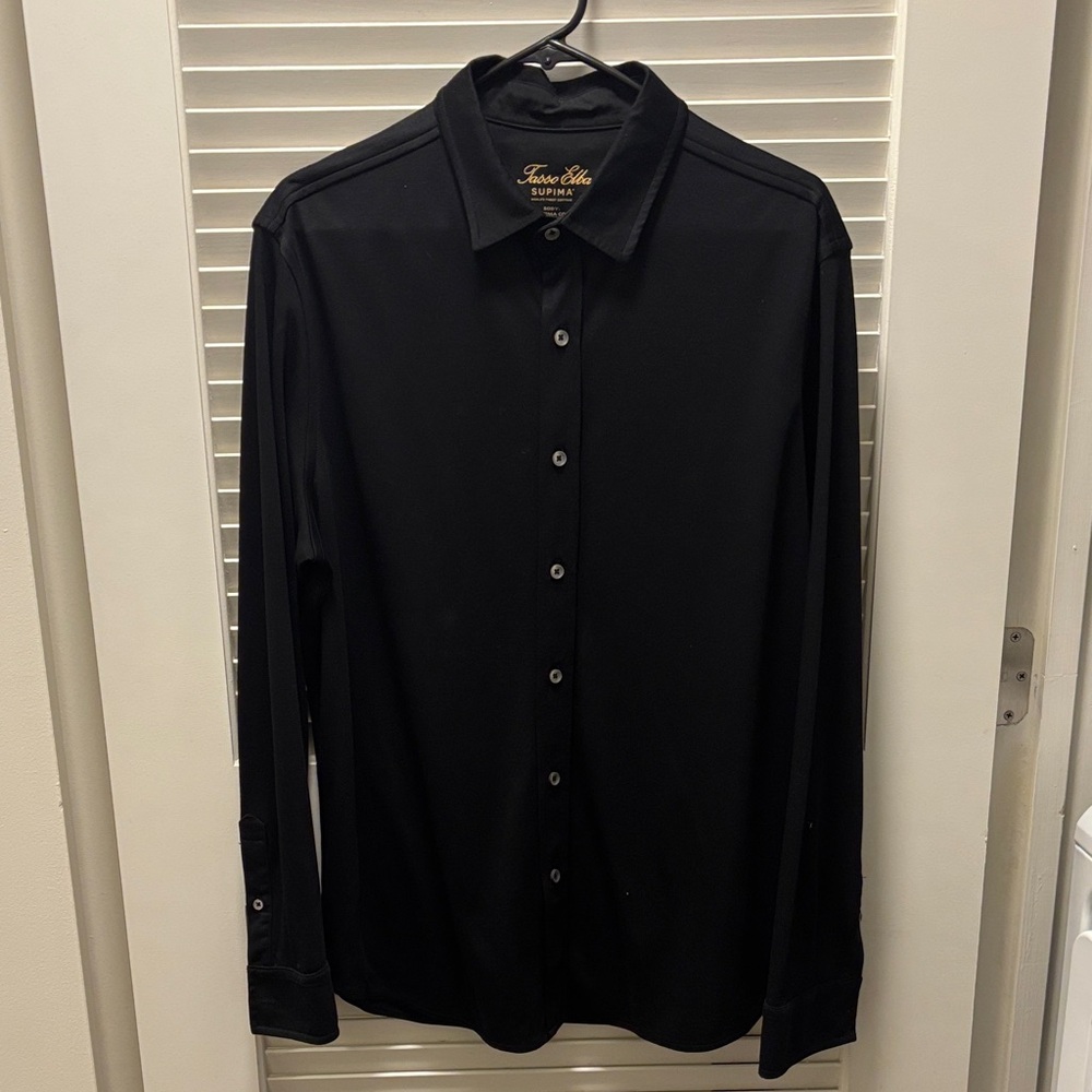 Tasso Elba Black Men's Shirt